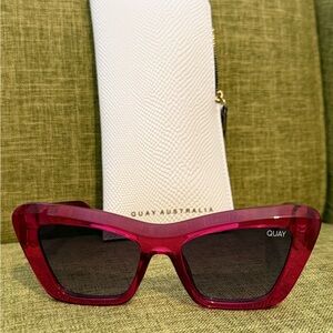 Quay Australia Hot Pink Sunglasses